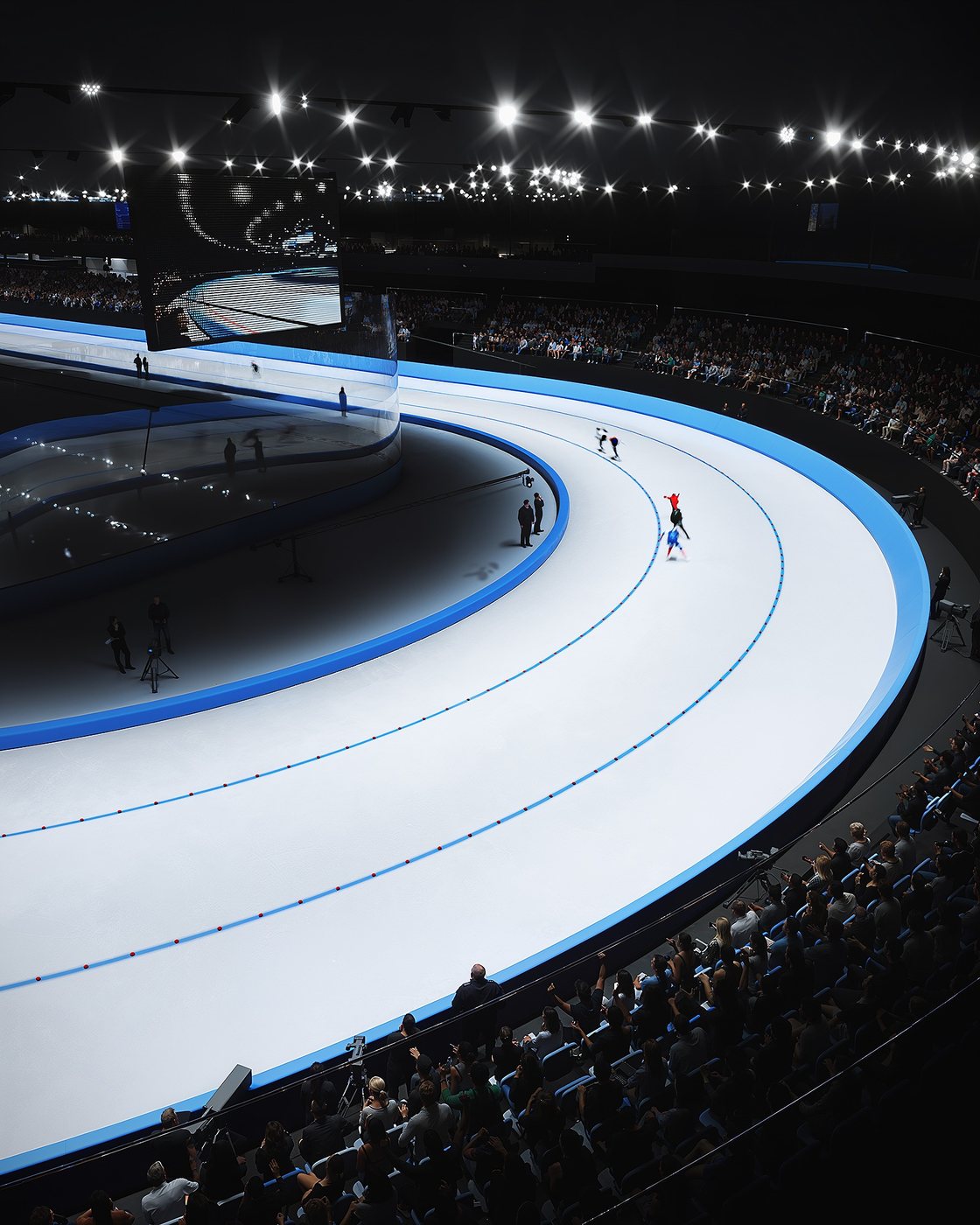 Stegny Speed Skating Track / stands